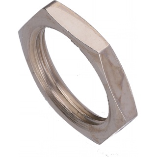 Nut, Hex, 15/32-32 X 9/16 X 3/32, Brass Nickel