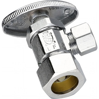 Shutoff V, 1/2 Compression X 3/8 Compression