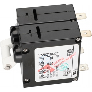 Circuit Breaker, Panel Mount, 2 Pole, 30A, 277VAC, 1/4 Tabs