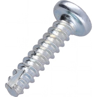 Screw, Pan Head, Tap, Phillips, No.4 X 1/2, Steel Zinc
