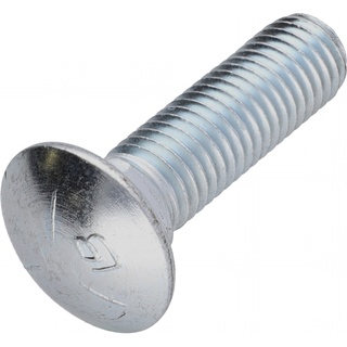 Bolt, Carriage, 5/8-11 X 2-1/4, Grade 5, Steel Zinc