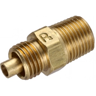 Adapter, 1/4 Poly-Flo X 1/8 MPT, Brass