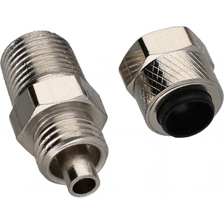 CONN, 1/4 Poly X 1/8 MPT W/Nut, Plated