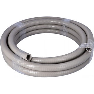 Tubing, Vacuum, External Corrugated, 25 MM ID, Gray3, 25 FT
