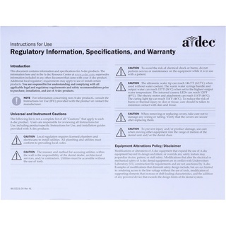 Regulatory Info, SPEC and Warranty