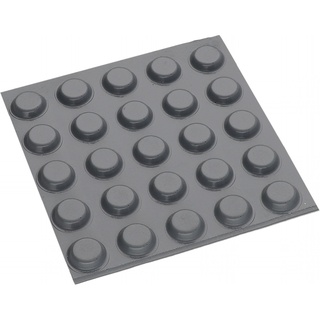 Bumper, Rubber 1/2 DIA, Gray, Package 25