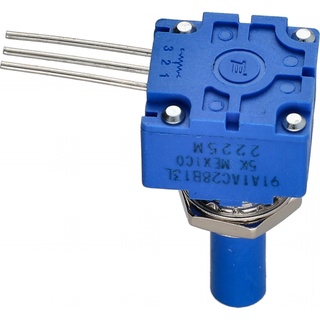 Potentiometer, 5K Ohm, 20%, 1W, W/Nut