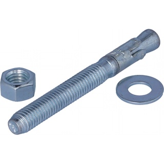 Stud, Anchor, 1/2-13 X 4-1/4 Long, Steel Zinc