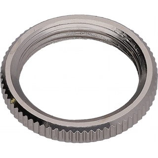 Nut, Knurl, 15/32-32, Brass Nickel