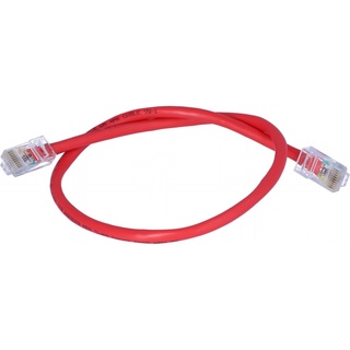 Data Cable, RJ50, UTP, Red, 18IN