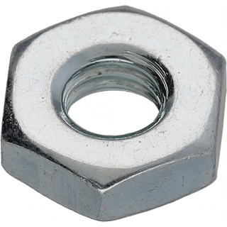 Nut, Hex, 10-32 X 3/8 X 1/8, Steel Zinc