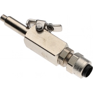 QD, Male, 1/4 OD X 1/4 Poly, W/Shut Off