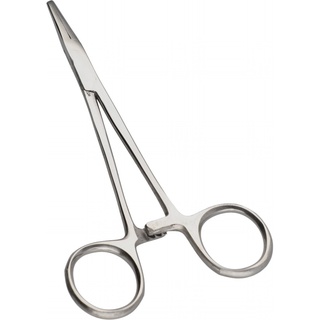 Hemostat Needle Nose Pliers, 3 POSN Lock W/STR Serrated Jaws