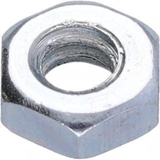 Nut, Machine, Hex, 6-32 X 1/4 X 3/32, Steel Zinc