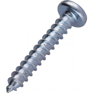 Screw, Pan Head, Metal, Phillips, No.10 X 1-1/4, Steel Zinc