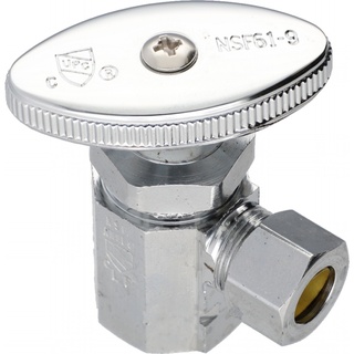 Shutoff Valve, 1/2 NP Thread X 3/8 Compression